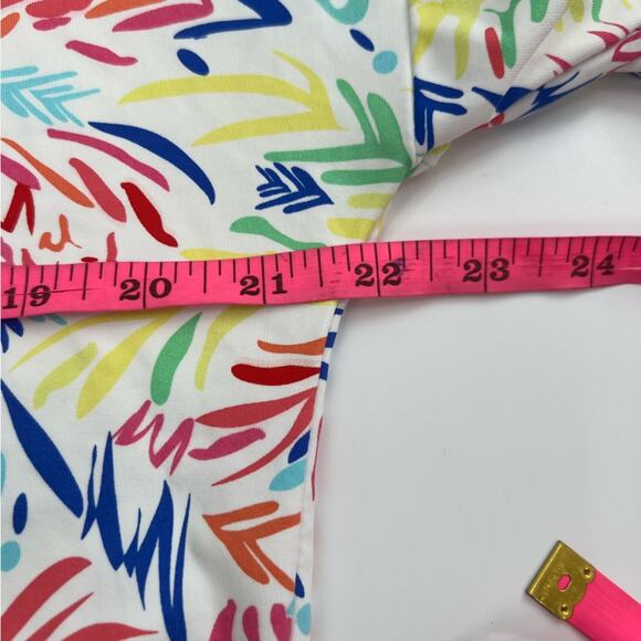 Lulu B Tropical Brushstrokes UPF Top Sz M - Picture 4 of 7